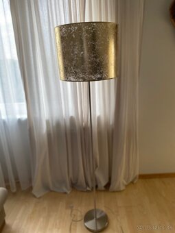 Stojaca lampa so zlatým tienidlom EGLO - 2