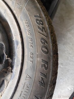Zimne gumy na plecháčoch 5x100 185/60 R14 - 2