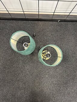 Zamatové smaragdové lampičky (cena za 2 ks) - 2