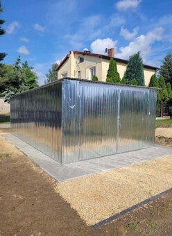 Plechová garáž 4x5m - 2