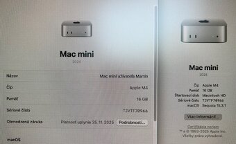 Mac mini Apple M4 10C CPU 10C GPU 16GB 512GB - 2
