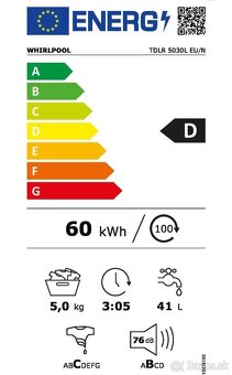 �Pračka Whirlpool TDLR 5030L EU/N - 2
