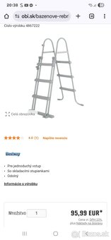 Bestway Bezpečnostný rebrík do bazéna - 2