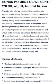 Tablet HONOR - nový + záručný list. - 2