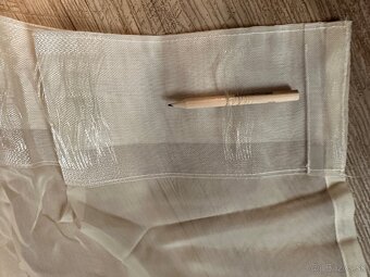 Zavesy / zaclony - svetle kremove zavesy - 2