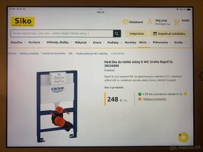 Podomietkové WC nádržky Grohe - 2ks - 2
