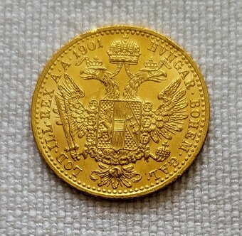 Zlatý dukát Franz Jozef I., 1901, TOP stav - 2