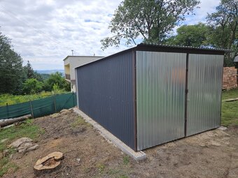 Plechová garáž 5x3m doprava montáž zdarma po celom Slovensku - 2
