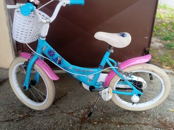 Predám detský bicykel Frozen 14" – s pomocnými kolieskami, - 2