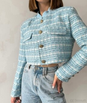 Krátke sako s textúrou - 2