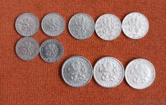 Predám mince 20 hal. 50 hal. 1 kčs , ČSR - 2