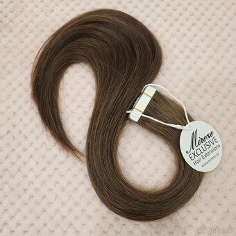 🖤 Tape-in predĺženie vlasov #4 – Gaštanovo hnedá - 2