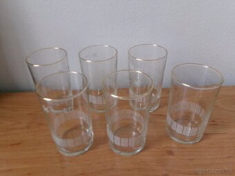 Sada 6 retro pohárikov 1 dcl. - 2