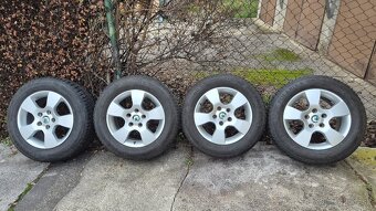 Elektróny originál Škoda 5x112r15, obuté zimné 195/65/15 - 2