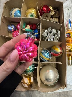 Predám retro sklenené vianočné ozdoby - 2