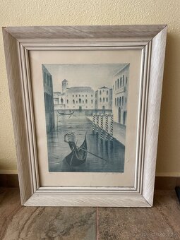 Obraz gondoliér Benátky - 2