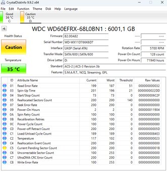 na diely WD RED 6000MB WD60EFRX - 2