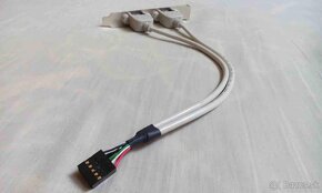USB Bracket s 2 konektormi zo základnej dosky - 2