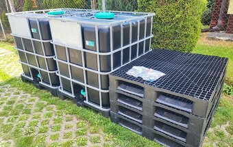 Ponuka čierne 1000L ibc kontajnery/sudy z potravín - 2