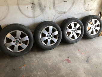 Predám 15" hliníkové disky Škoda 6Jx15 ET 47 5x112 195/65 - 2