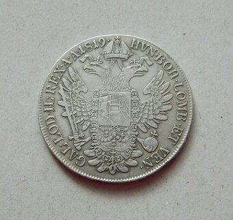 Predám 1 toliar 1819 C Franciscus I. - 2