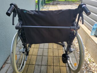 invalidny vozík XL 61cm do170kg pridavne brzdy pre asistent - 2