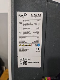 Fotovoltaicky menič Foxess S2000-G2 3000W - 2