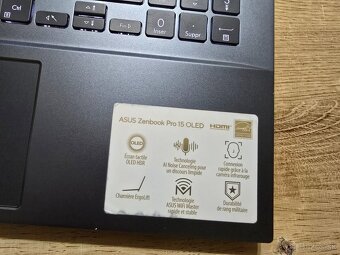 ASUS Zenbook PRO 15 Oled so 16gb ram Ryzen 7 procesorom a 51 - 2