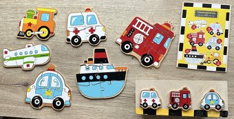 Drevené puzzle box Vozidlá(Small Foot) za 7EUR - 2