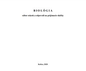 Testovnice z biológie na UVLF v PDF forme - 2