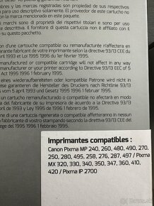 Náplne do atramentovej tračiarne 4x čierne a 2x farebné - 2
