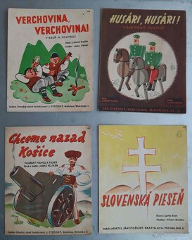 Slovenský štat- dobove noty-piesne,rozne..Pochody HG,vojensk - 2