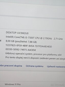 HP EliteDesk 800 G3 mini 35W /256 +120 SSD/8 ddr4 - 2