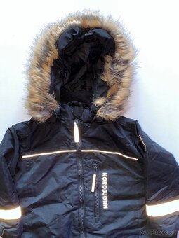 Nordbjørn čierny zimný overal/kombinéza veľkosť 92 - 2