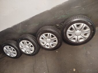 5x100 R14 185/60 R14 zimné 8mm originál škoda - 2