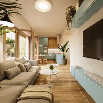 NOVOSTAVBA_2 izb. byt s balkónom "č.403" /53m2/ CENTRUM - - 2