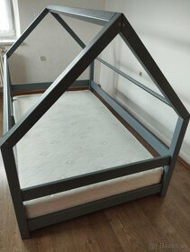 Detská posteľ domček 120x200 cm - 2