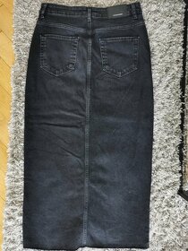 Čierna džínsová sukna - 2