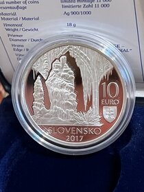 10 EUR Ag Jaskyne Slov krasu proof rok 2017 - 2