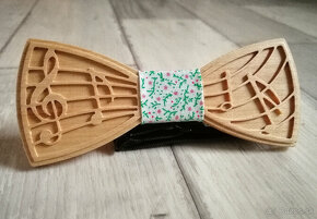Hudobný drevený motýlik - set - 2
