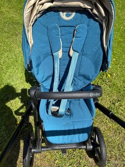 CYBEX PRIAM MATT BLACK + MOUNTAIN BLUE - 2