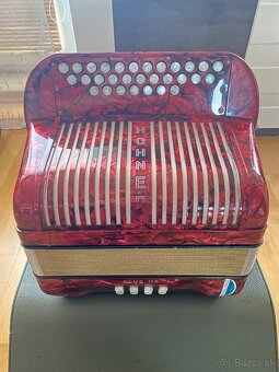 Heligonka Hohner Club llB CF + remene + kufor super - 2