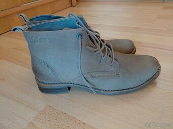 Členkove kožené čižmy hnedej farby S.Oliver - 2