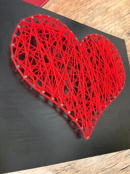 Predám 3D obraz - červené srdce - 2
