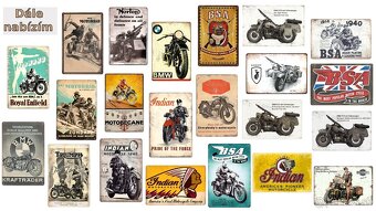 plechová cedule - motocykl Triumph Speed Twin - 2