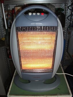 Predám nový,elektrický-halogenový ohrievač-1200W. - 2