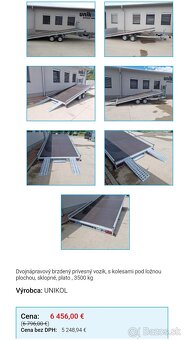 Privesny vozik sklopny 3,5t - 2