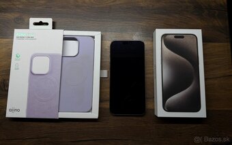 Predám Iphone 15 Pro Max, Natural Titanium, 256GB - 2