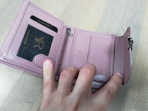 Dámska kožená peňaženka staroružova - 2