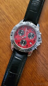 Predám vintage Swiss Certina chronograph  red .nález stav.15 - 2